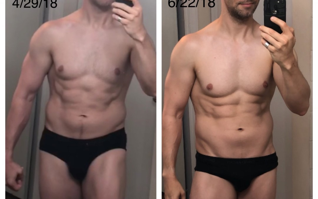 Jack Kirven is a gay mobile personal trainer in Charlotte, NC who shows his results after completing a fitness challenge to improve his body composition
